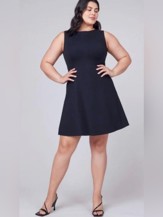 SPANX Dresses & Skirts - NEW SPANX The Perfect Fit & Flare Sleeveless Dress Navy XL